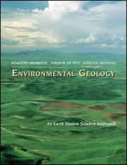 Cover of: Environmental geology by Dorothy Merritts