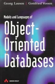 Cover of: Models and languages of object-oriented databases