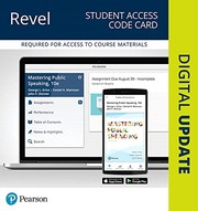 Cover of: REVEL for Mastering Public Speaking -- Access Card