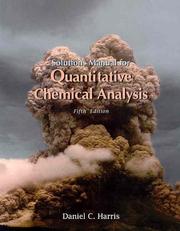 Cover of: Quantitative Chemical Analysis by Daniel C. Harris, Hopkins Harris, Daniel C. Harris