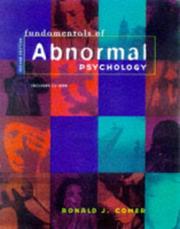 Cover of: Fundamentals of abnormal psychology by Ronald J. Comer