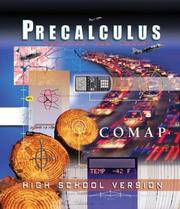 Cover of: Precalculus: Modeling Our World (High School Version) (Comap, the Consortium for Mathematics and Its Applications)