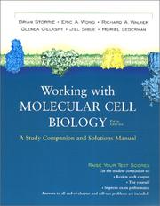 Cover of: Working with Molecular Cell Biology: Student Comapnion and Solutions Manual
