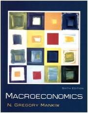 Cover of: Macroeconomics by N. Gregory Mankiw