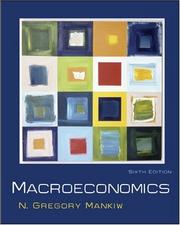 Cover of: Macroeconomics by N. Gregory Mankiw