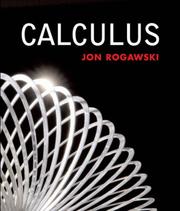 Cover of: Calculus | Jon Rogawski