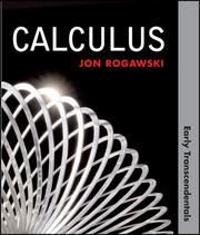 Cover of: Calculus: Early Transcendentals