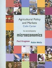 Cover of: Agricultural Policy and Markets | Colin Carter