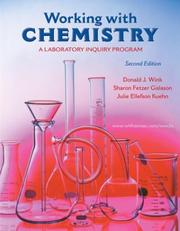Cover of: Working with Chemistry: A Laboratory Inquiry Program