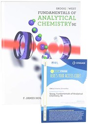Cover of: Bundle: Fundamentals of Analytical Chemistry, 9th + OWLv2 24-Months Printed Access Card