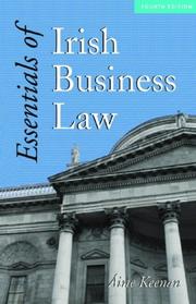 Cover of: Essentials of Irish Business Law by Aine Keenan