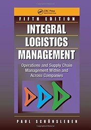 Cover of: Integral logistics management by Paul Schönsleben
