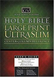 Cover of: KJV Large Print UltraSlim Bible with Center-Column Reference