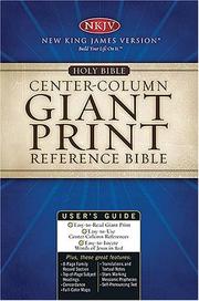 Cover of: Giant Print Center-Column Reference Bible by 