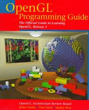 Cover of: OpenGL programming guide: the official guide to learning OpenGL, release 1