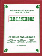 Cover of: The complete book for tracing your Irish ancestors