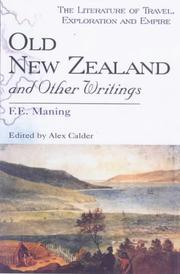 Cover of: Old New Zealand and other writings by Frederick Edward Maning