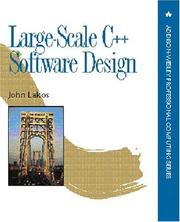 Cover of: Large-scale C++ software design by John Lakos, John Lakos