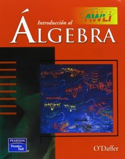 Cover of: Introduccin al Álgebra