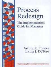 Cover of: Process Redesign by Arthur R. Tenner, Irving J. DeToro