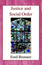 Cover of: Justice and Social Order