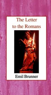 Cover of: Letter to the Romans Hb by Emil Brunner