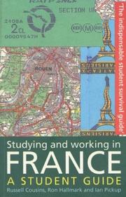Cover of: Studying and working in France | Russell Cousins