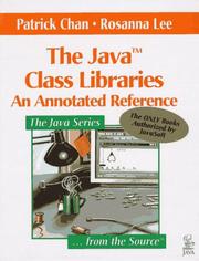 Cover of: The Java Class Libraries by Patrick Chan, Rosanna Lee