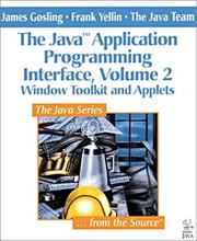 Cover of: Window Toolkit and Applets (The Java(TM) Application Programming Interface, Volume 2) by James Gosling, Frank Yellin