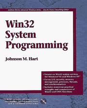 Cover of: Win32 system programming by Johnson M. Hart