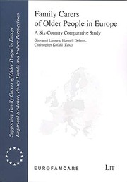 Cover of: Family Carers of Older People in Europe: A Six-Country Comparative Study