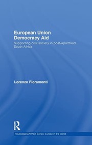 Cover of: European Union democracy aid by Lorenzo Fioramonti