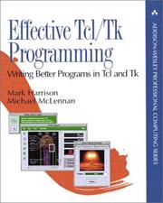 Cover of: Effective Tcl/Tk programming | Mark Harrison