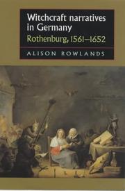 Cover of: Witchcraft Narratives in Germany: Rothenburg, 1561-1652