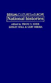 Cover of: Sexual Cultures in Europe: National Histories