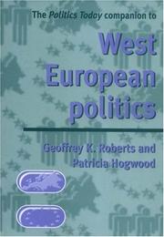 Cover of: The Politics Today Companion to West European Politics by 
