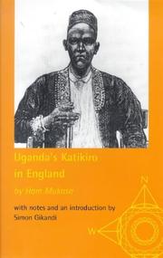 Cover of: Uganda's Katikiro in England by Ham Mukasa