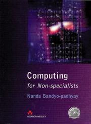 Cover of: Computing for non-specialists