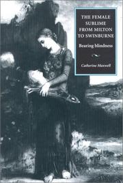Cover of: The female sublime from Milton to Swinburne: bearing blindness