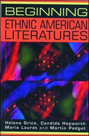 Cover of: Beginning ethnic American literatures by Helena Grice ... [et al.].