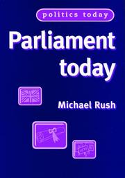 Cover of: Parliament Today (Politics Today)