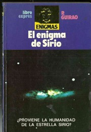Cover of: El enigma de Sirio
