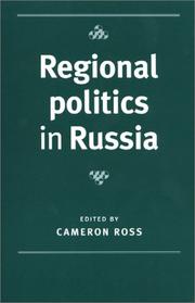 Cover of: Regional Politics in Russia