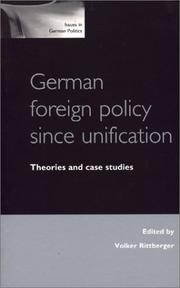 Cover of: German Foreign Policy Since Unification by Volker Rittberger