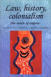 Cover of: Law, History, Colonialism: The Reach of Empire (Studies in Imperialism)