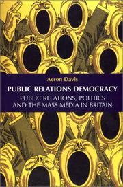 Public Relations Democracy by Aeron Davis