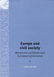 Cover of: Europe and civil society by Carlo Ruzza