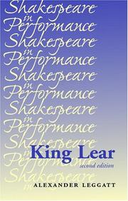 Cover of: King Lear by Alexander Leggatt