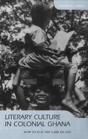 Cover of: Literary Culture in Colonial Ghana by 