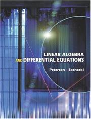 Cover of: Linear Algebra and Differential Equations by Gary L. Peterson, James S. Sochacki